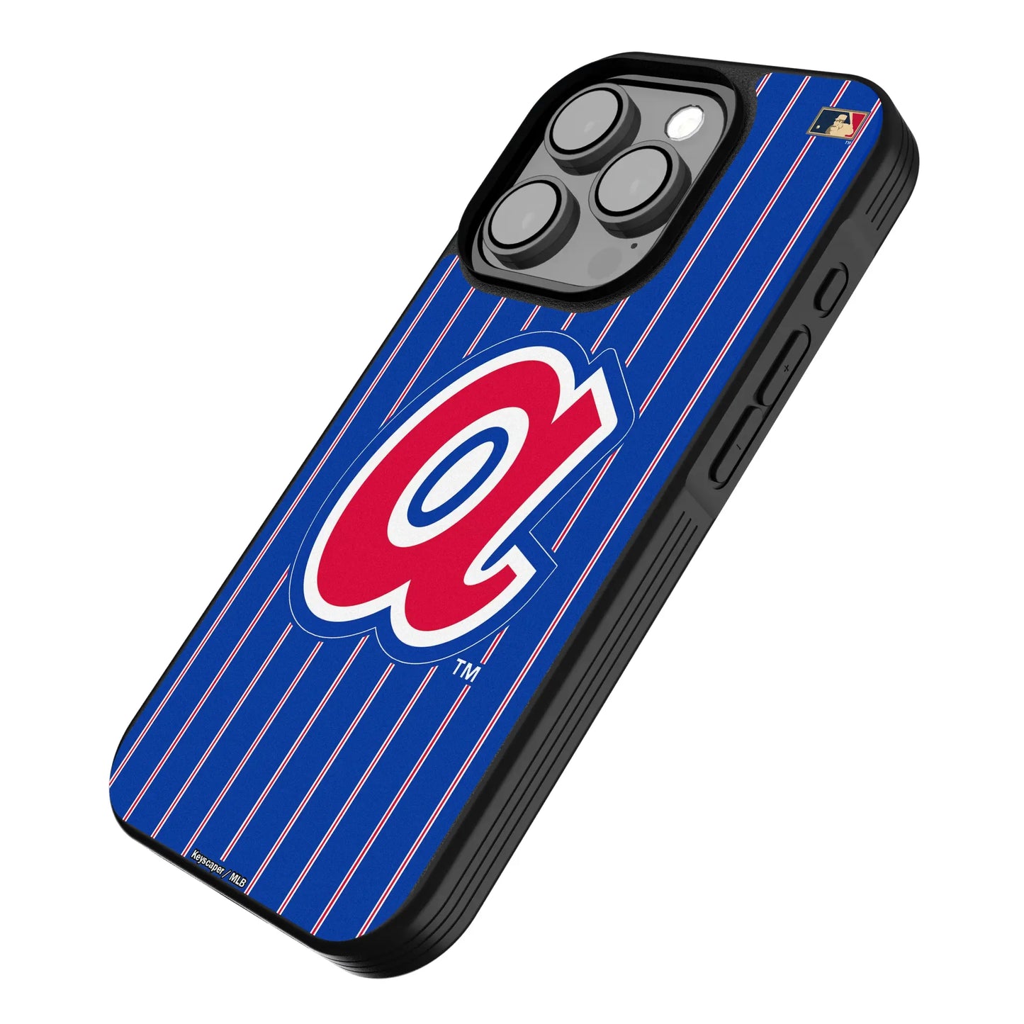 Atlanta Braves 1972-1980 - Cooperstown Collection Pinstripe Bump Phone Case for Apple iPhone