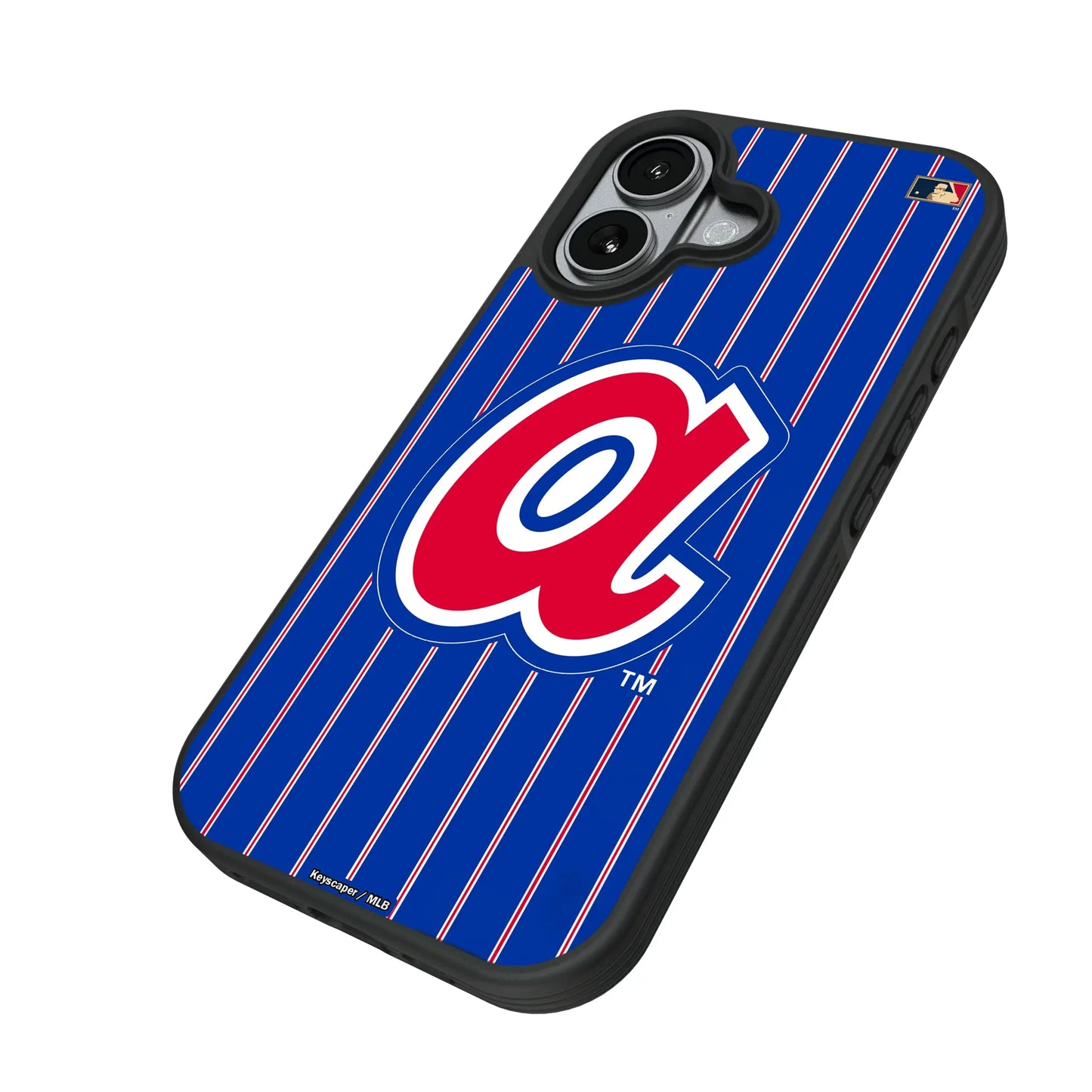 Atlanta Braves 1972-1980 - Cooperstown Collection Pinstripe Bump Phone Case for Apple iPhone