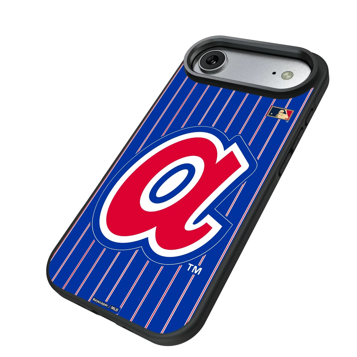 Atlanta Braves 1972-1980 - Cooperstown Collection Pinstripe Bump Phone Case for Apple iPhone