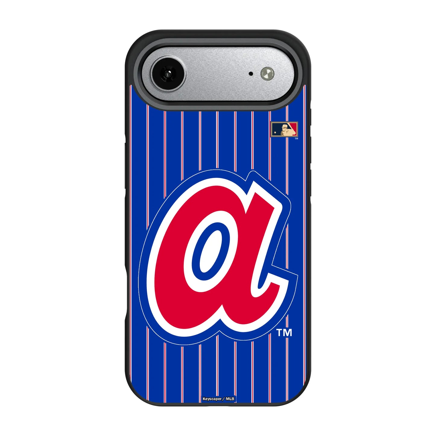 Atlanta Braves 1972-1980 - Cooperstown Collection Pinstripe Bump Phone Case for Apple iPhone