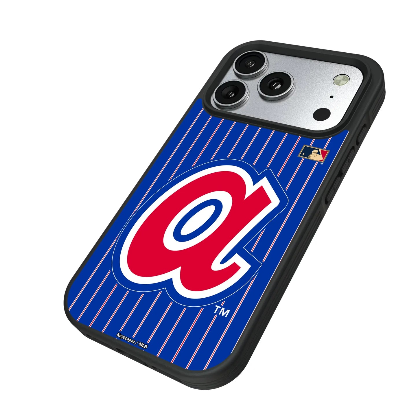 Atlanta Braves 1972-1980 - Cooperstown Collection Pinstripe Bump Phone Case for Apple iPhone