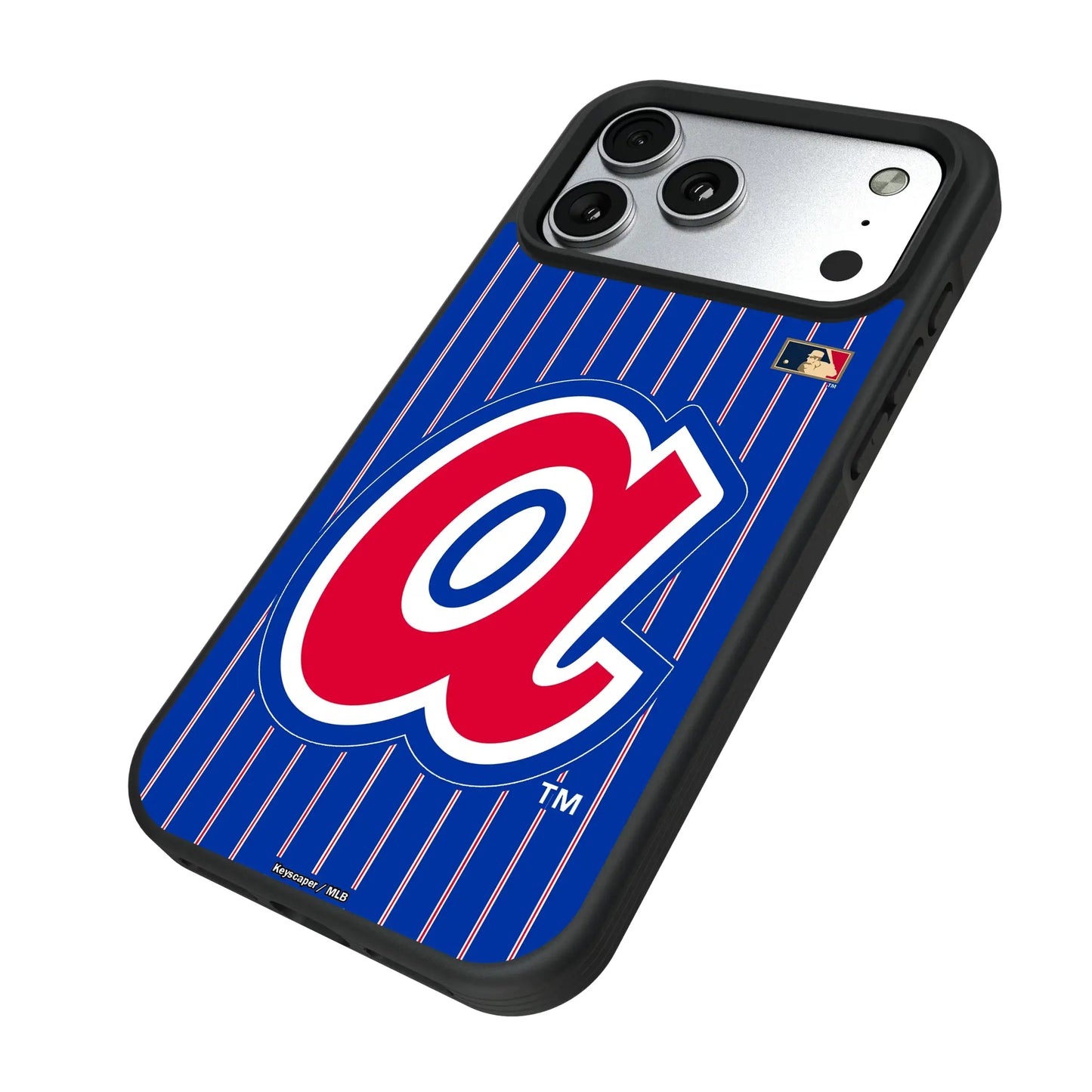 Atlanta Braves 1972-1980 - Cooperstown Collection Pinstripe Bump Phone Case for Apple iPhone