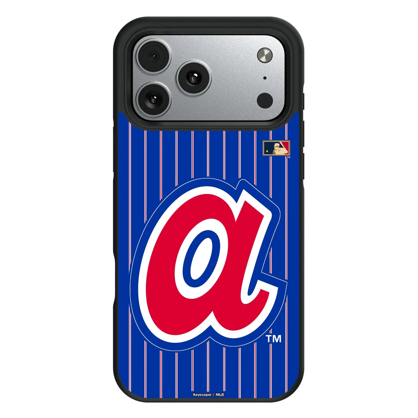 Atlanta Braves 1972-1980 - Cooperstown Collection Pinstripe Bump Phone Case for Apple iPhone