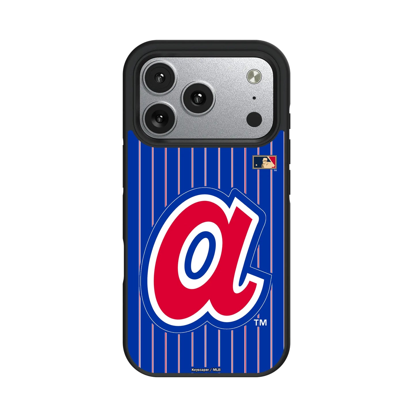 Atlanta Braves 1972-1980 - Cooperstown Collection Pinstripe Bump Phone Case for Apple iPhone