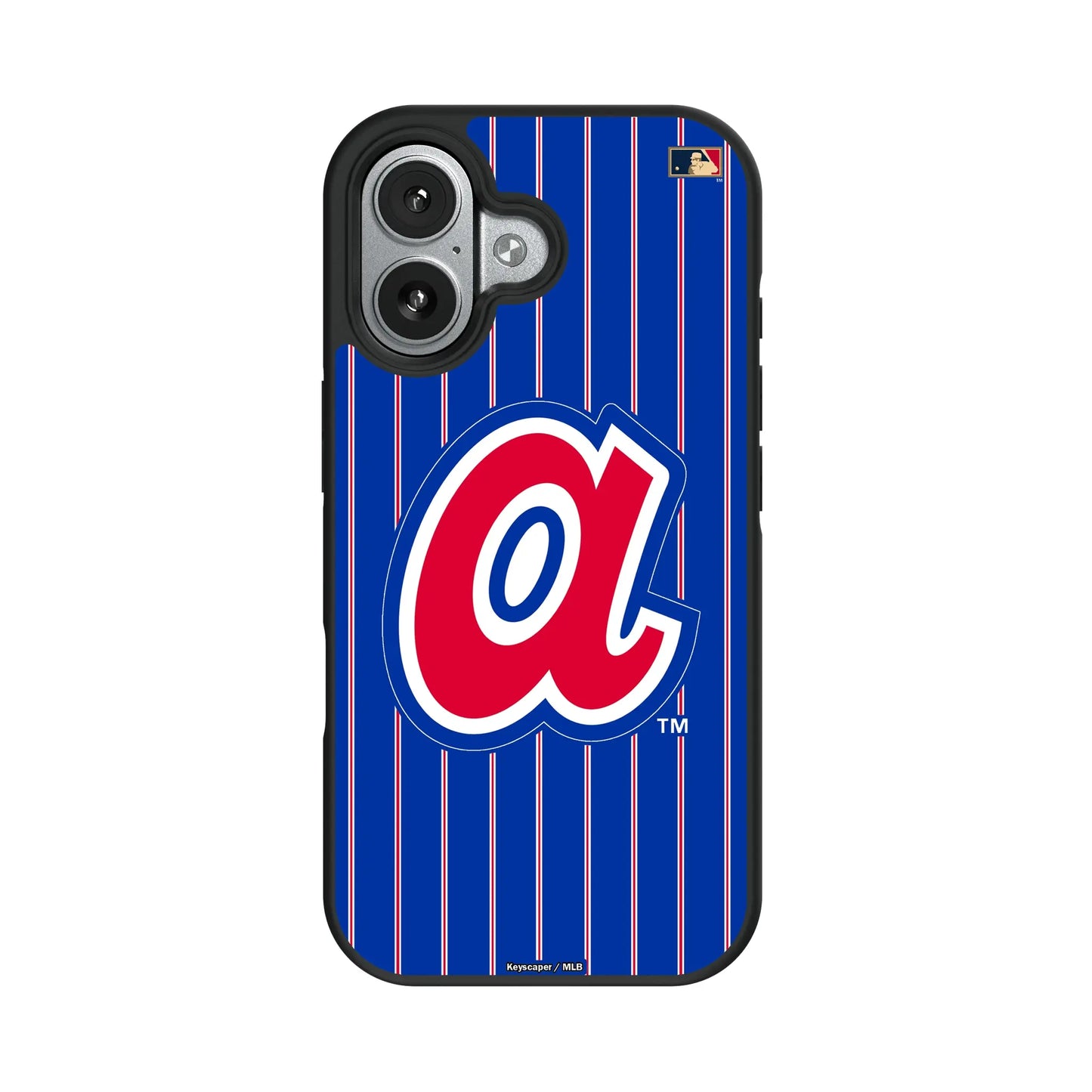 Atlanta Braves 1972-1980 - Cooperstown Collection Pinstripe Bump Phone Case for Apple iPhone