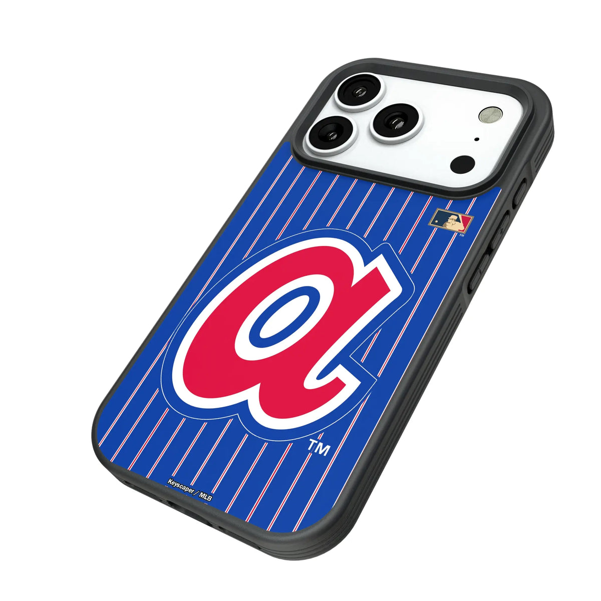 Atlanta Braves 1972-1980 - Cooperstown Collection Pinstripe Bump Phone Case for Apple iPhone
