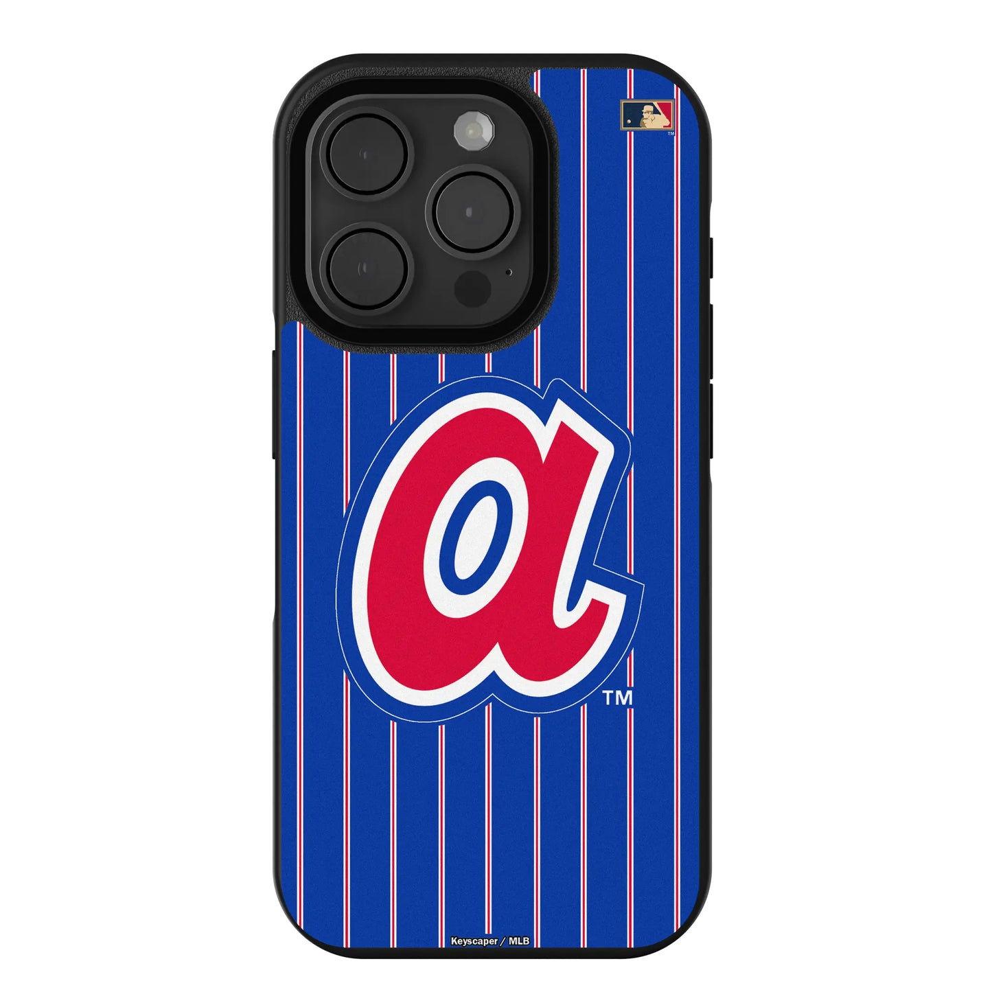 Atlanta Braves 1972-1980 - Cooperstown Collection Pinstripe Bump Phone Case for Apple iPhone