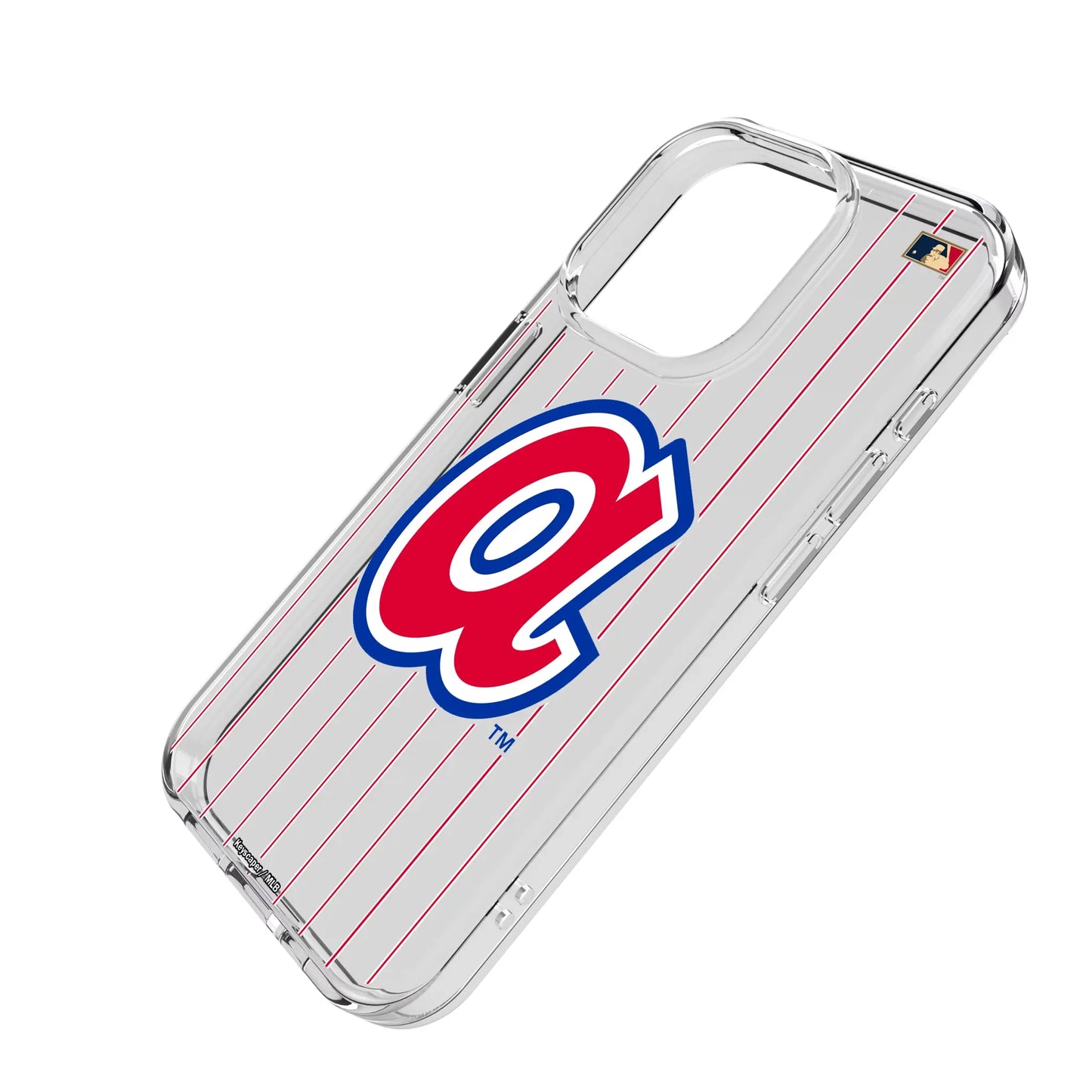 Atlanta Braves 1972-1980 - Cooperstown Collection Pinstripe Clear Phone Case for Apple iPhone