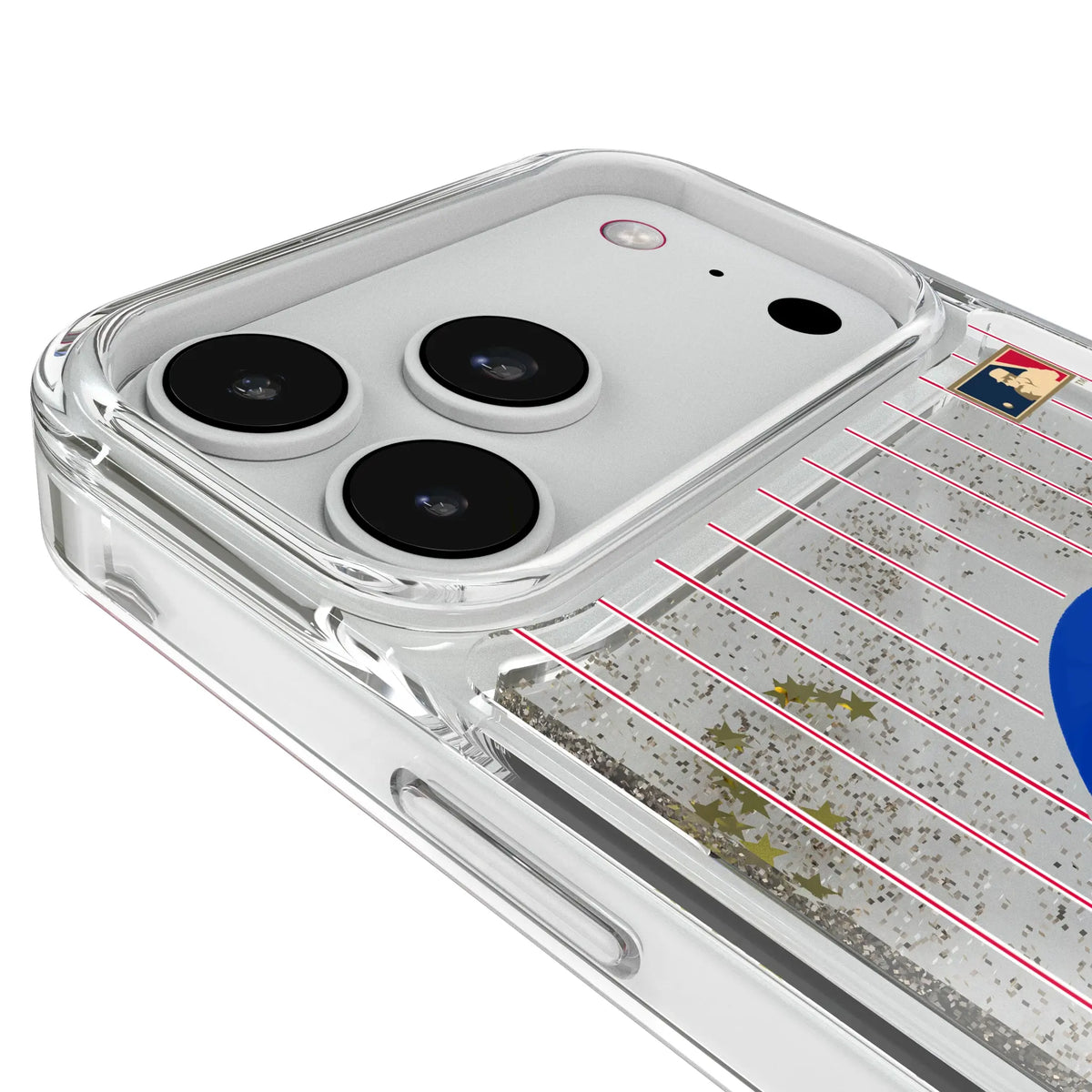Atlanta Braves 1972-1980 - Cooperstown Collection Pinstripe Glitter Phone Case for Apple iPhone