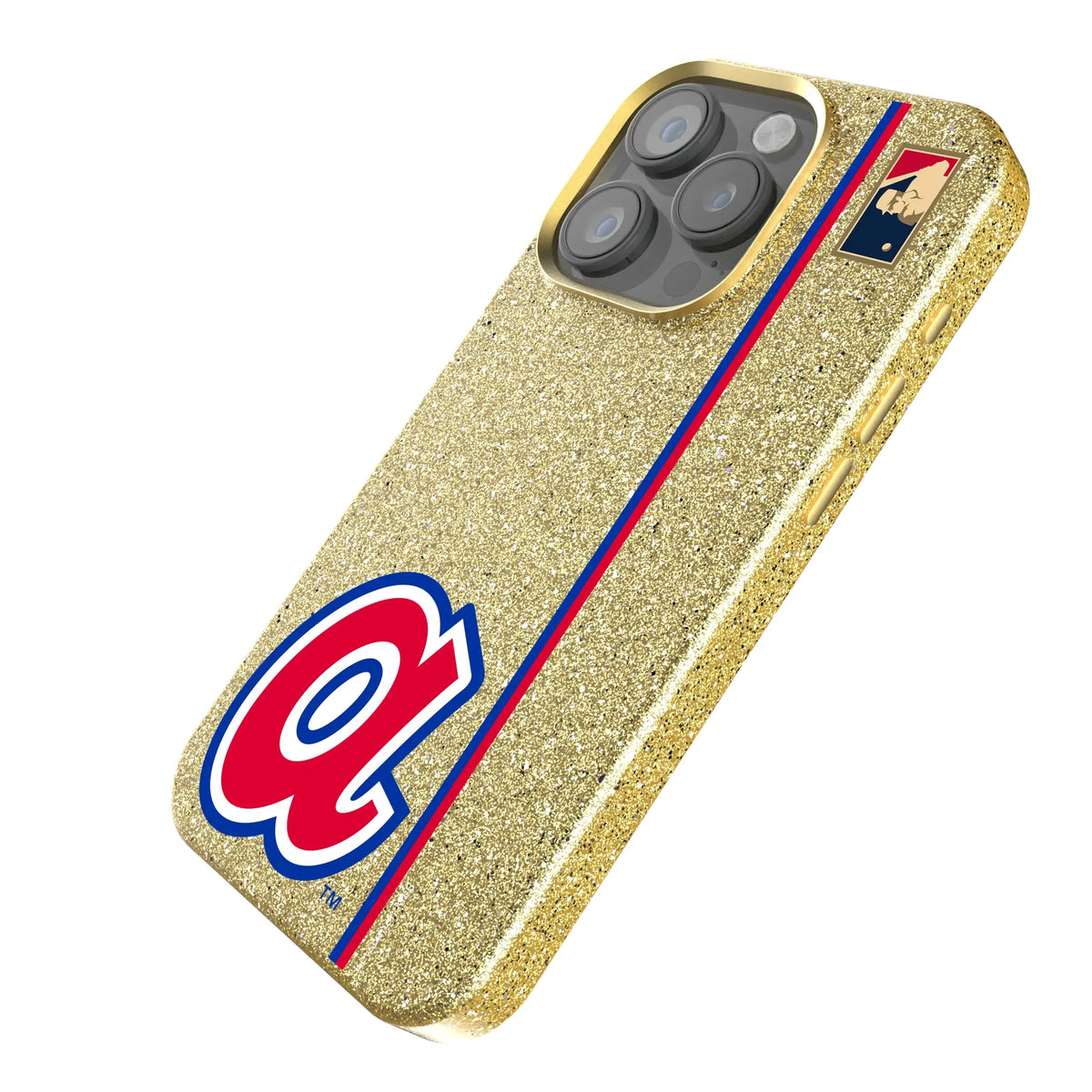 Atlanta Braves 1972-1980 - Cooperstown Collection Sidebar Bling Phone Case for Apple iPhone