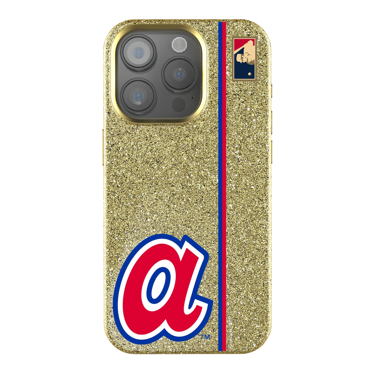 Atlanta Braves 1972-1980 - Cooperstown Collection Sidebar Bling Phone Case for Apple iPhone