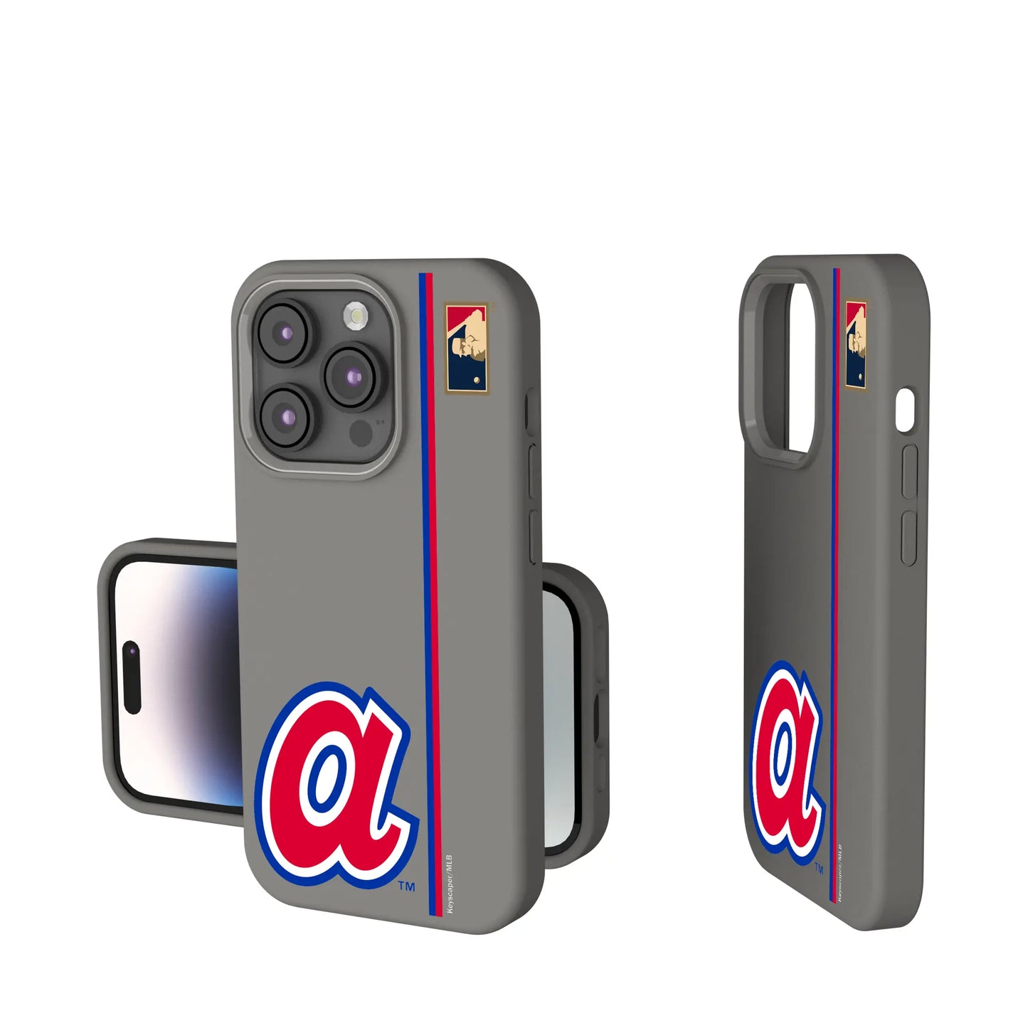 Atlanta Braves 1972-1980 - Cooperstown Collection Sidebar Soft Touch Phone Case for Apple iPhone