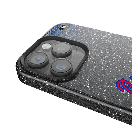 Atlanta Braves Home 2012 - Cooperstown Collection Linen Black Bling Phone Case for Apple iPhone