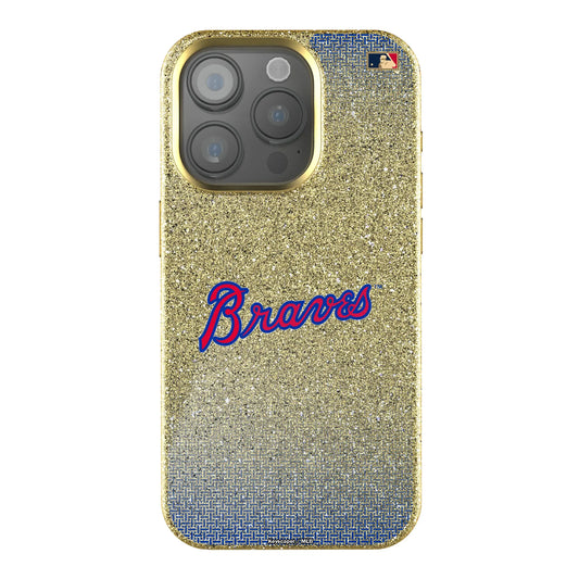 Atlanta Braves Home 2012 - Cooperstown Collection Linen Bling Phone Case for Apple iPhone