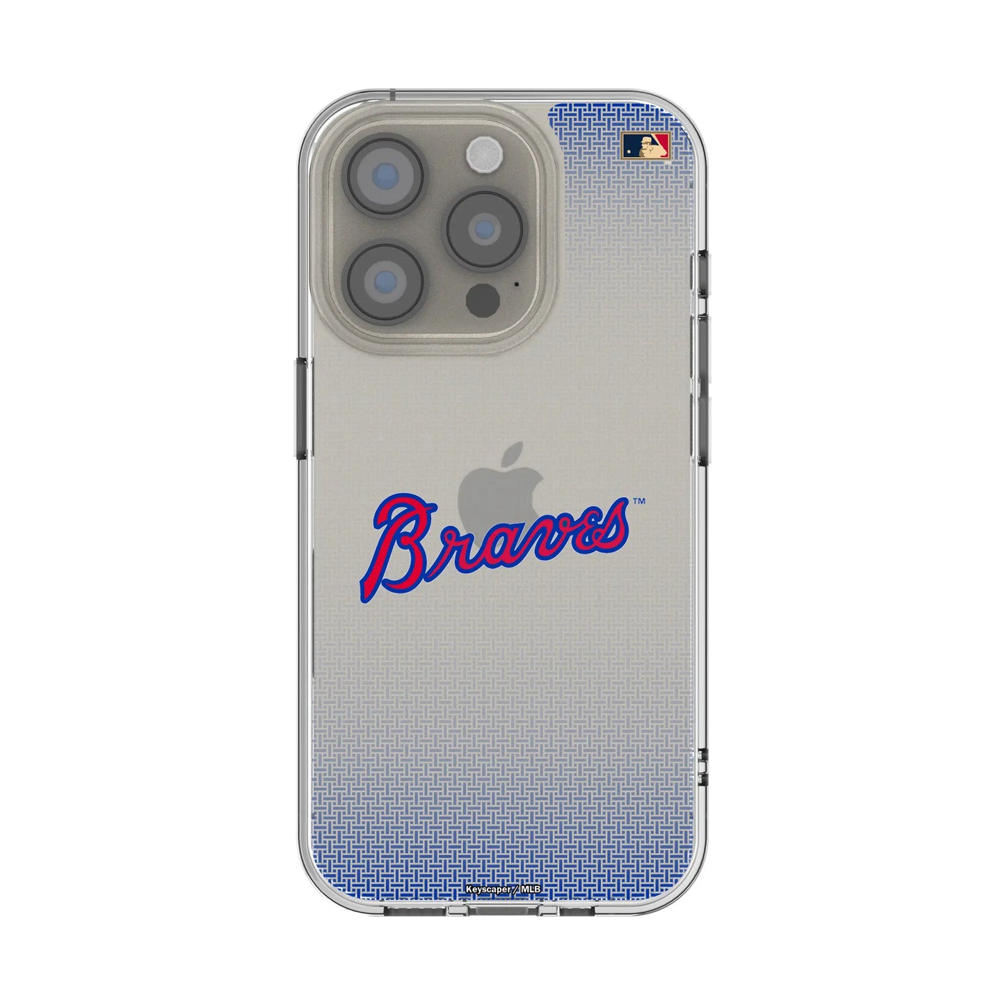 Atlanta Braves Home 2012 - Cooperstown Collection Linen Clear Phone Case for Apple iPhone