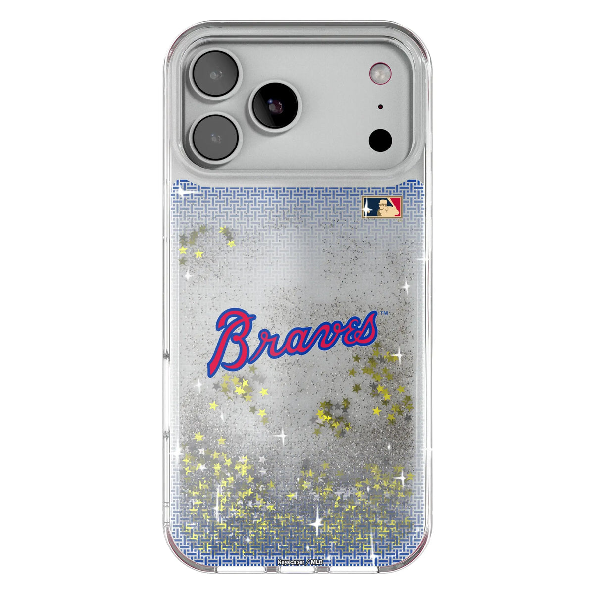 Atlanta Braves Home 2012 - Cooperstown Collection Linen Glitter Phone Case for Apple iPhone
