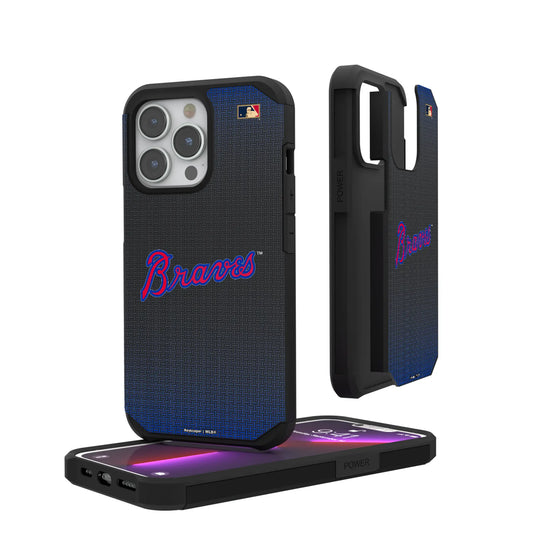 Atlanta Braves Home 2012 - Cooperstown Collection Linen Rugged Phone Case for Apple iPhone