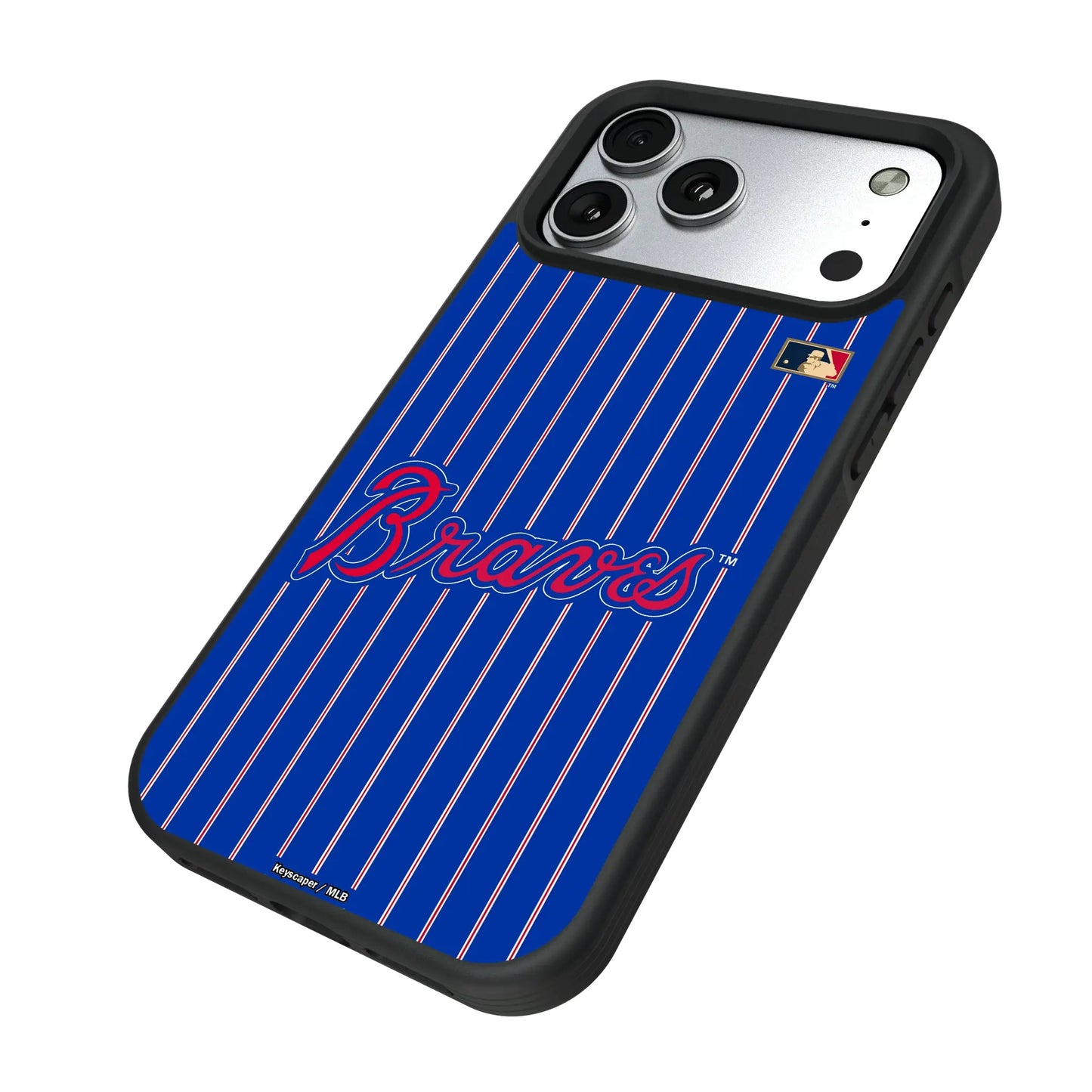 Atlanta Braves Home 2012 - Cooperstown Collection Pinstripe Bump Phone Case for Apple iPhone