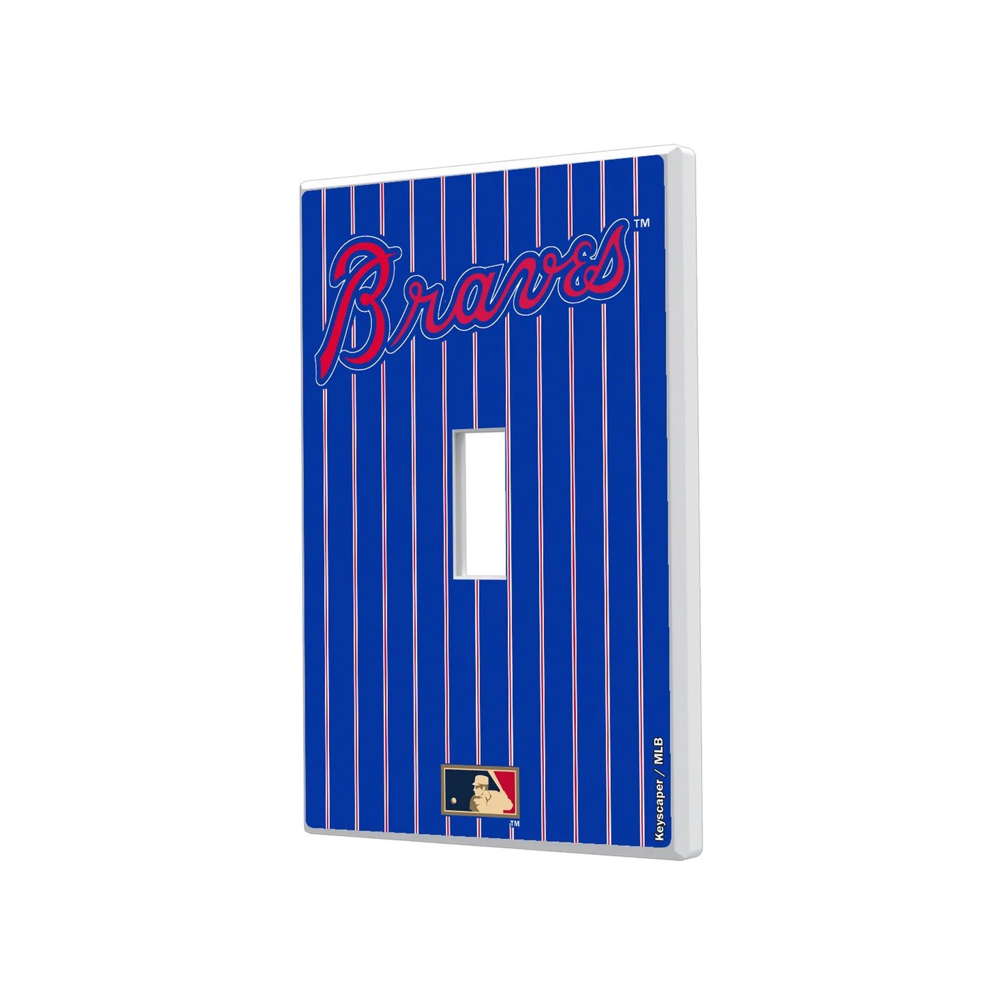 Atlanta Braves Home 2012 - Cooperstown Collection Pinstripe Hidden-Screw Light Switch Plate