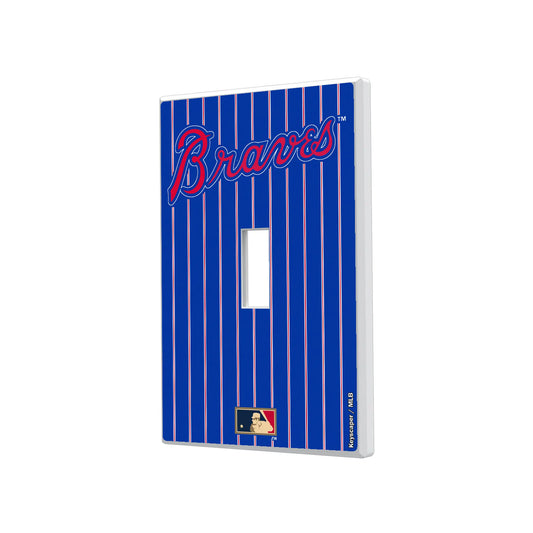 Atlanta Braves Home 2012 - Cooperstown Collection Pinstripe Hidden-Screw Light Switch Plate