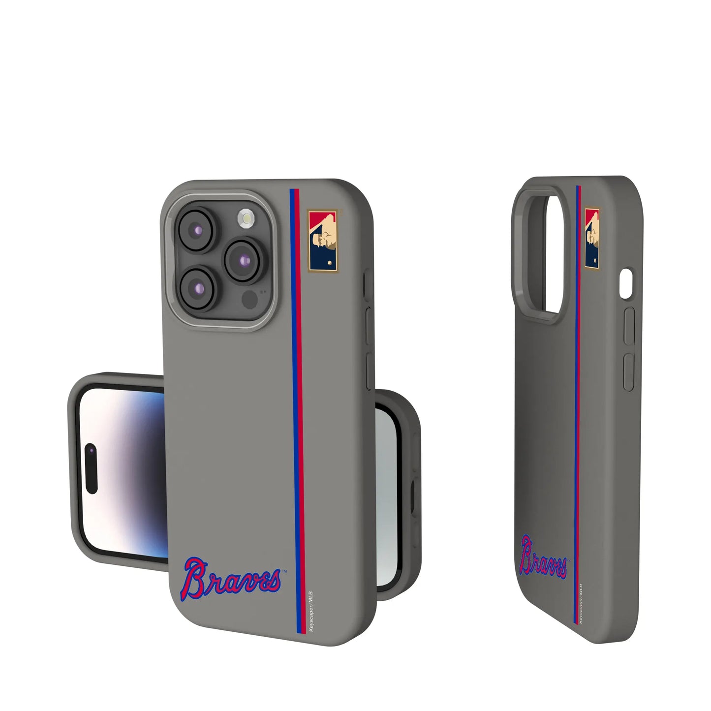 Atlanta Braves Home 2012 - Cooperstown Collection Sidebar Soft Touch Phone Case for Apple iPhone