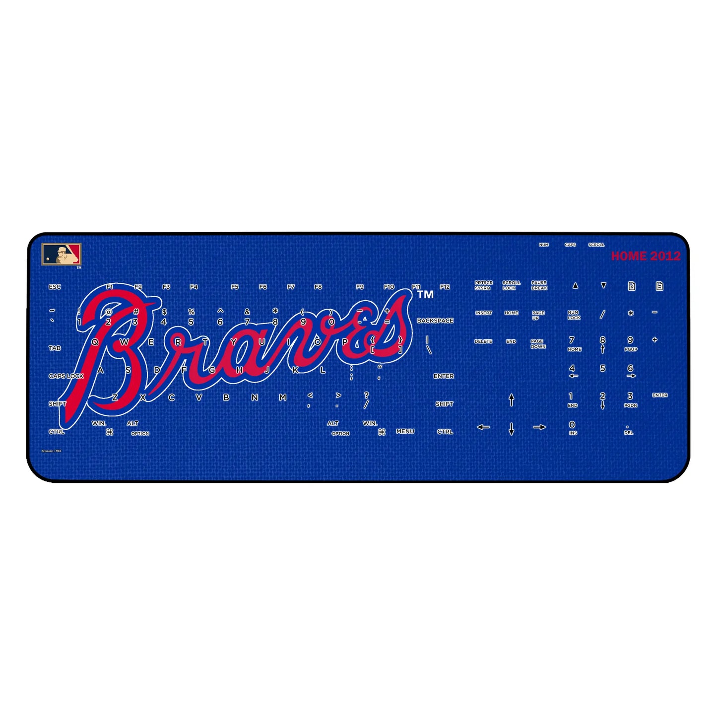 Atlanta Braves Home 2012 - Cooperstown Collection Solid Wireless USB Keyboard