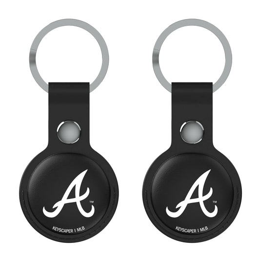 Atlanta Braves Insignia Black Airtag Holder 2-Pack