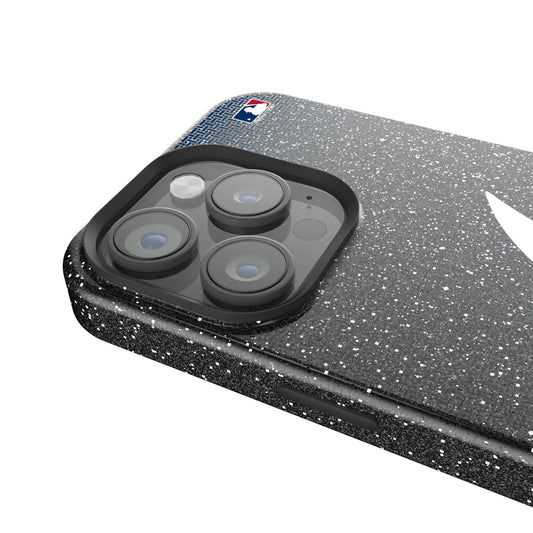 Atlanta Braves Linen Black Bling Phone Case for Apple iPhone