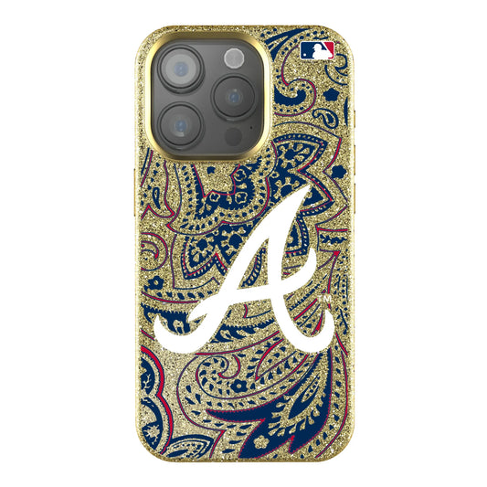 Atlanta Braves Paisley Bling Phone Case for Apple iPhone