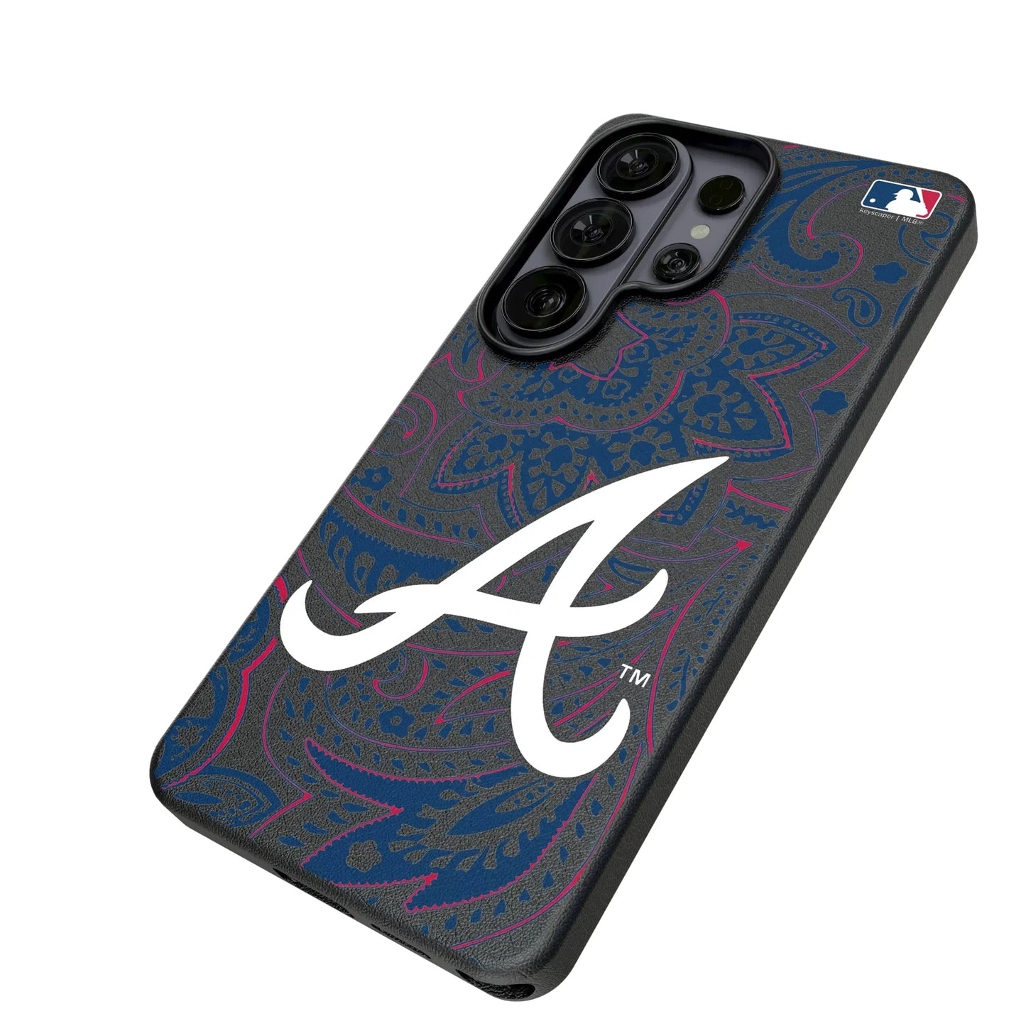 Atlanta Braves Paisley MagSafe Compatible Phone Case for Samsung Galaxy