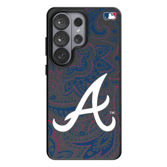 Atlanta Braves Paisley MagSafe Compatible Phone Case for Samsung Galaxy