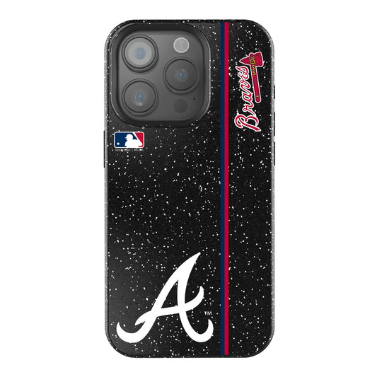 Atlanta Braves Sidebar Black Bling Phone Case for Apple iPhone