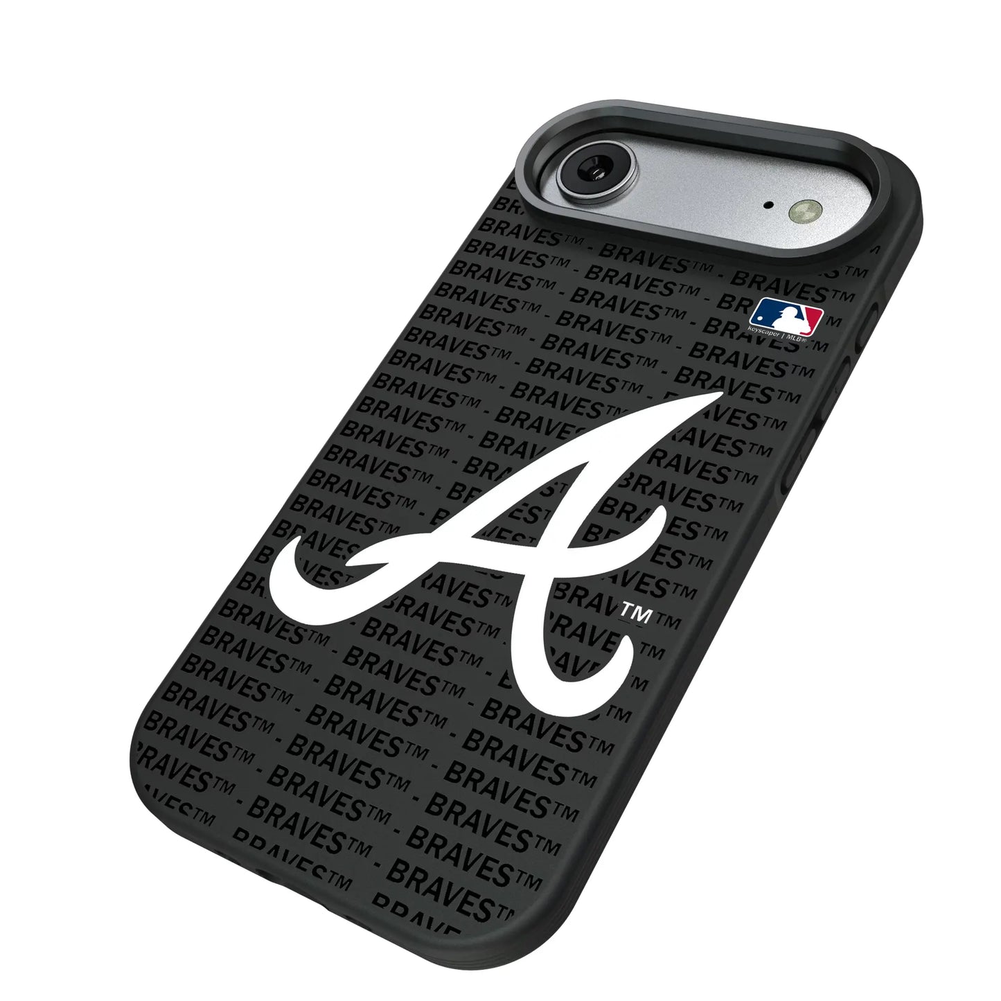 Atlanta Braves Text Backdrop Bump Phone Case for Apple iPhone