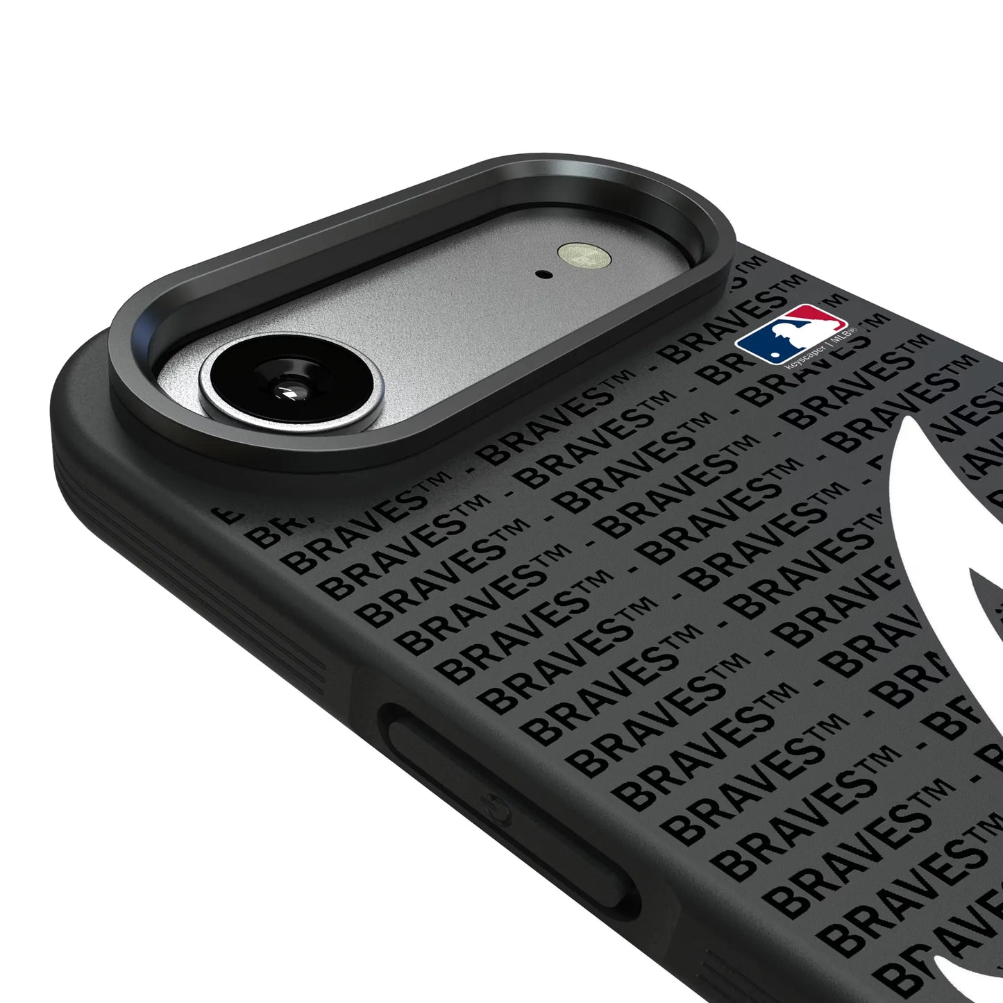 Atlanta Braves Text Backdrop Bump Phone Case for Apple iPhone