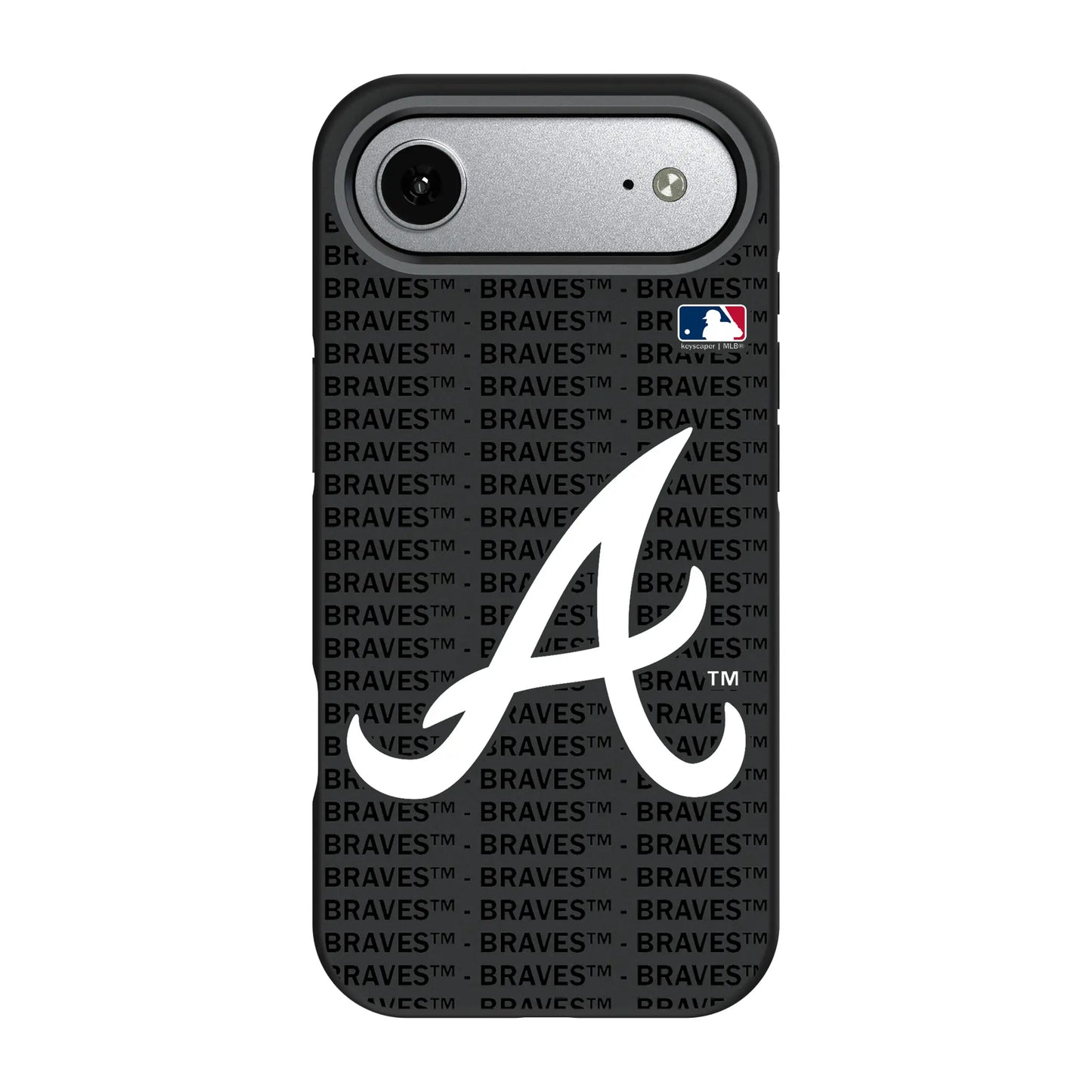 Atlanta Braves Text Backdrop Bump Phone Case for Apple iPhone