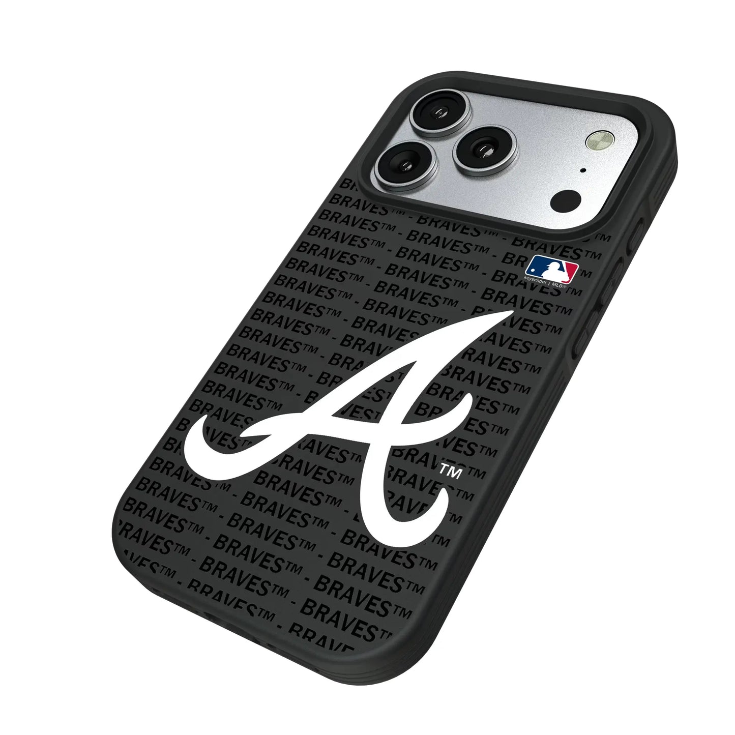 Atlanta Braves Text Backdrop Bump Phone Case for Apple iPhone