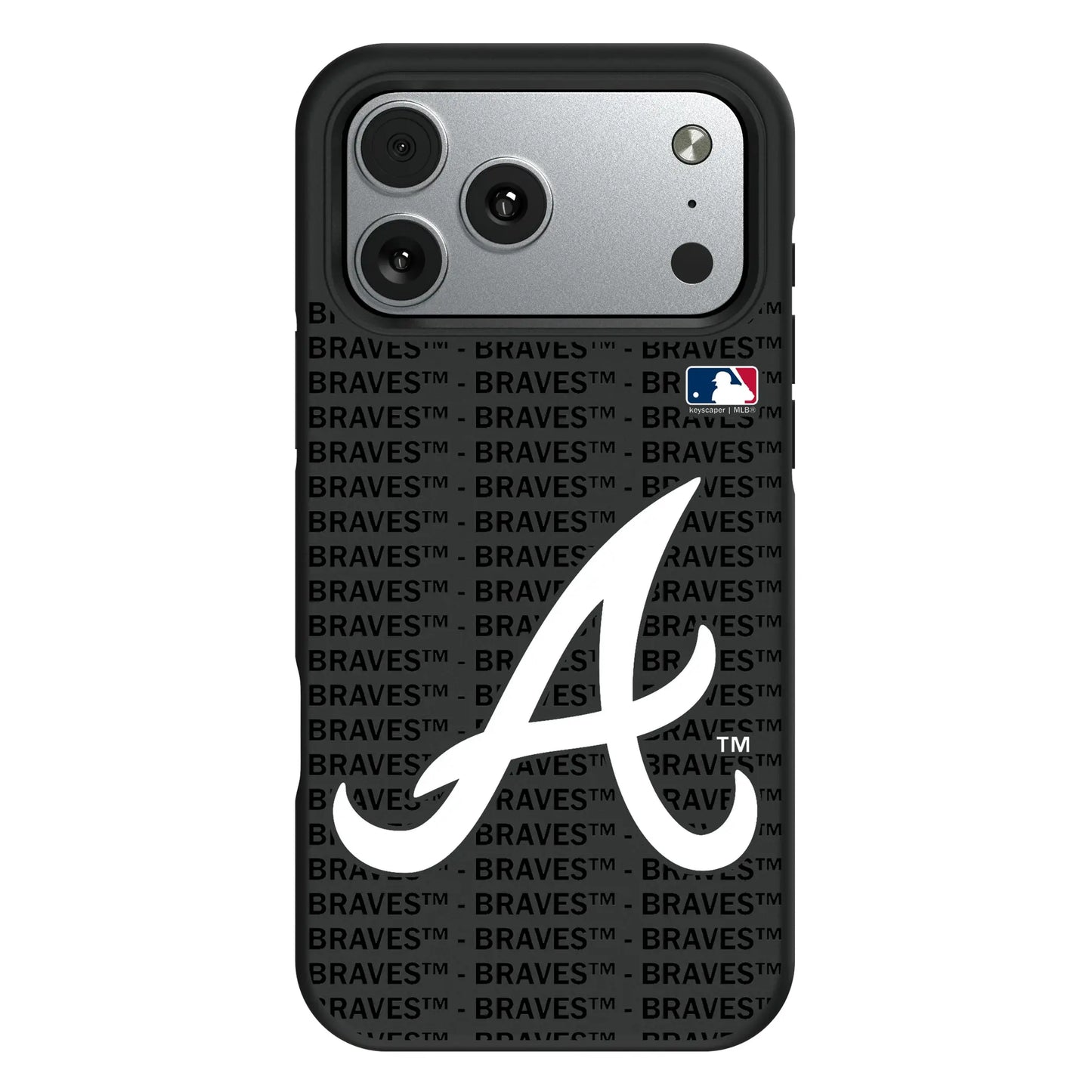 Atlanta Braves Text Backdrop Bump Phone Case for Apple iPhone