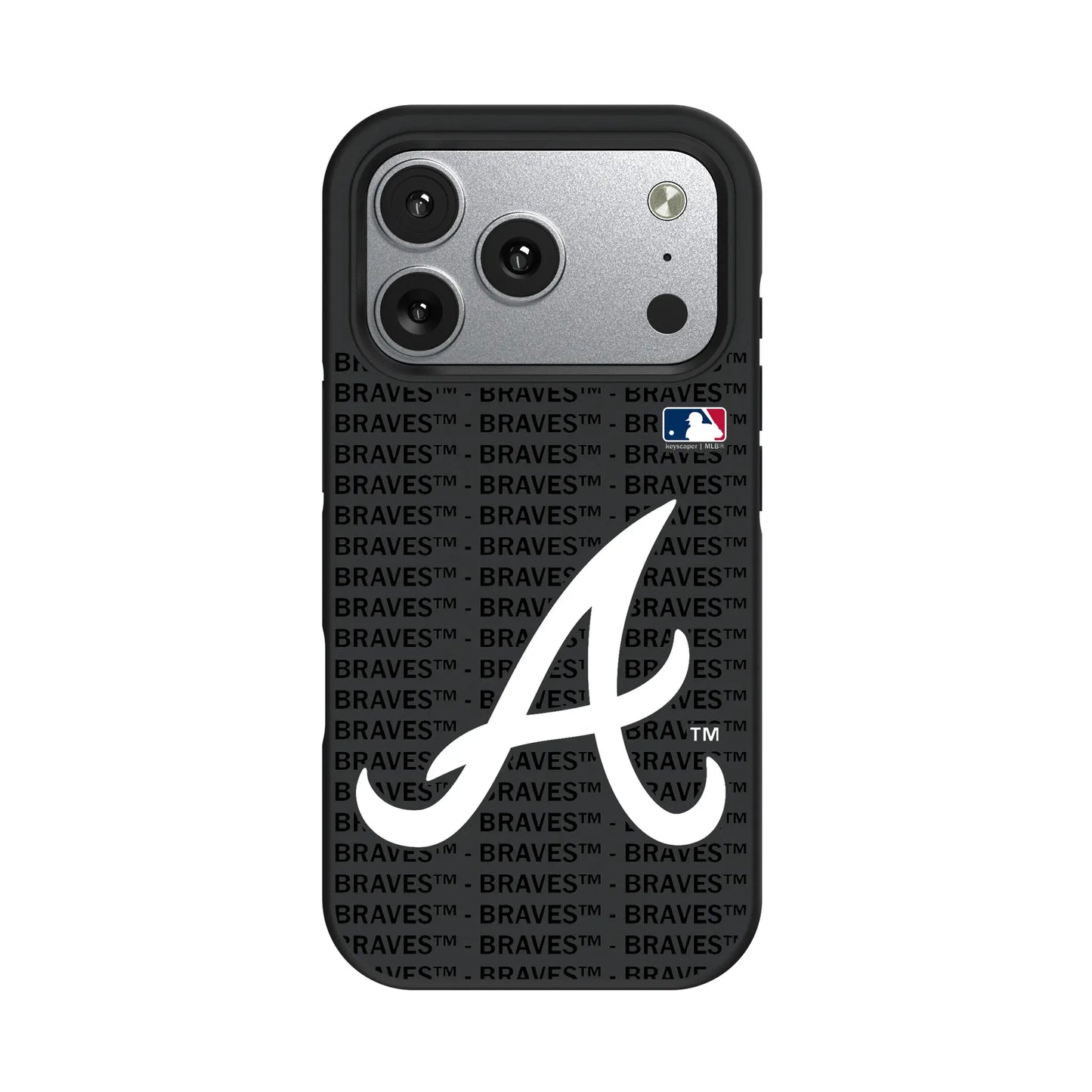 Atlanta Braves Text Backdrop Bump Phone Case for Apple iPhone