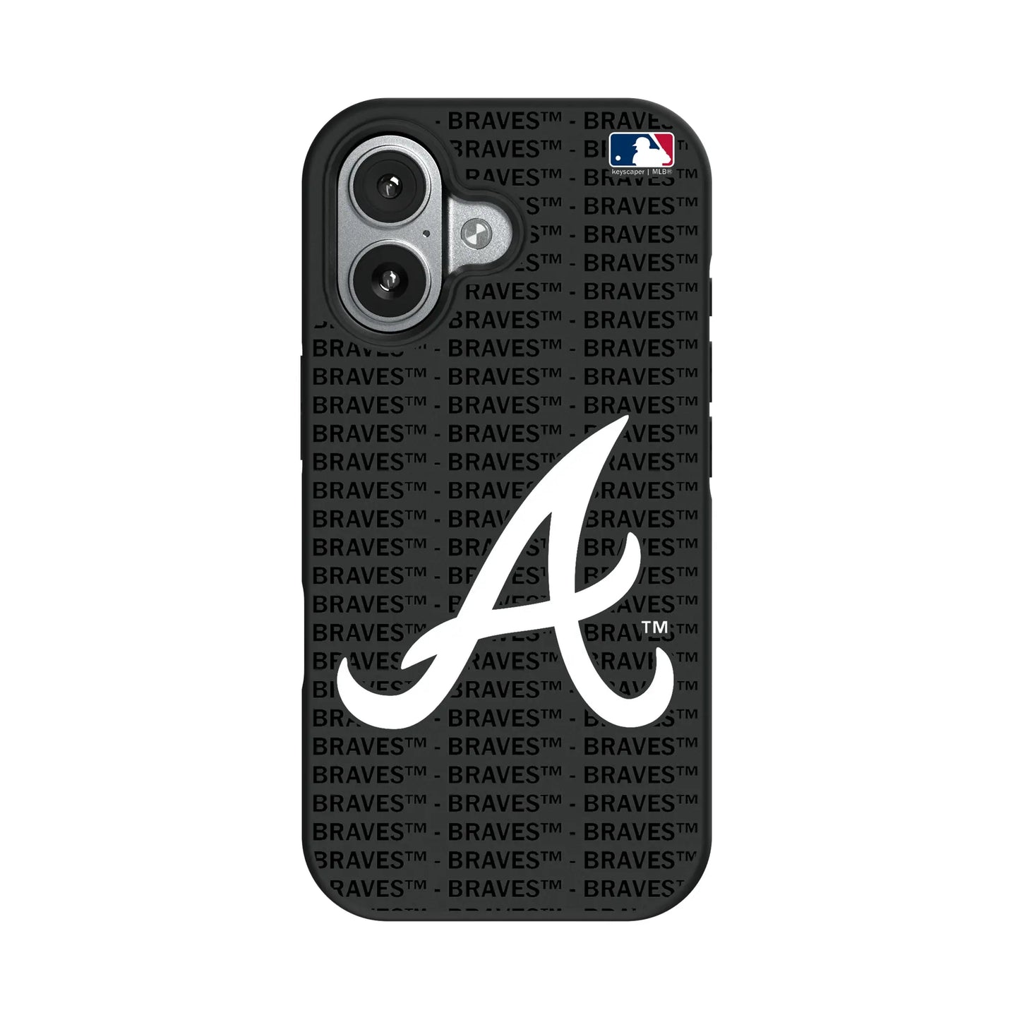 Atlanta Braves Text Backdrop Bump Phone Case for Apple iPhone