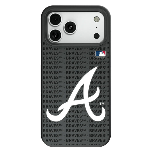 Atlanta Braves Text Backdrop Bump Phone Case for Apple iPhone