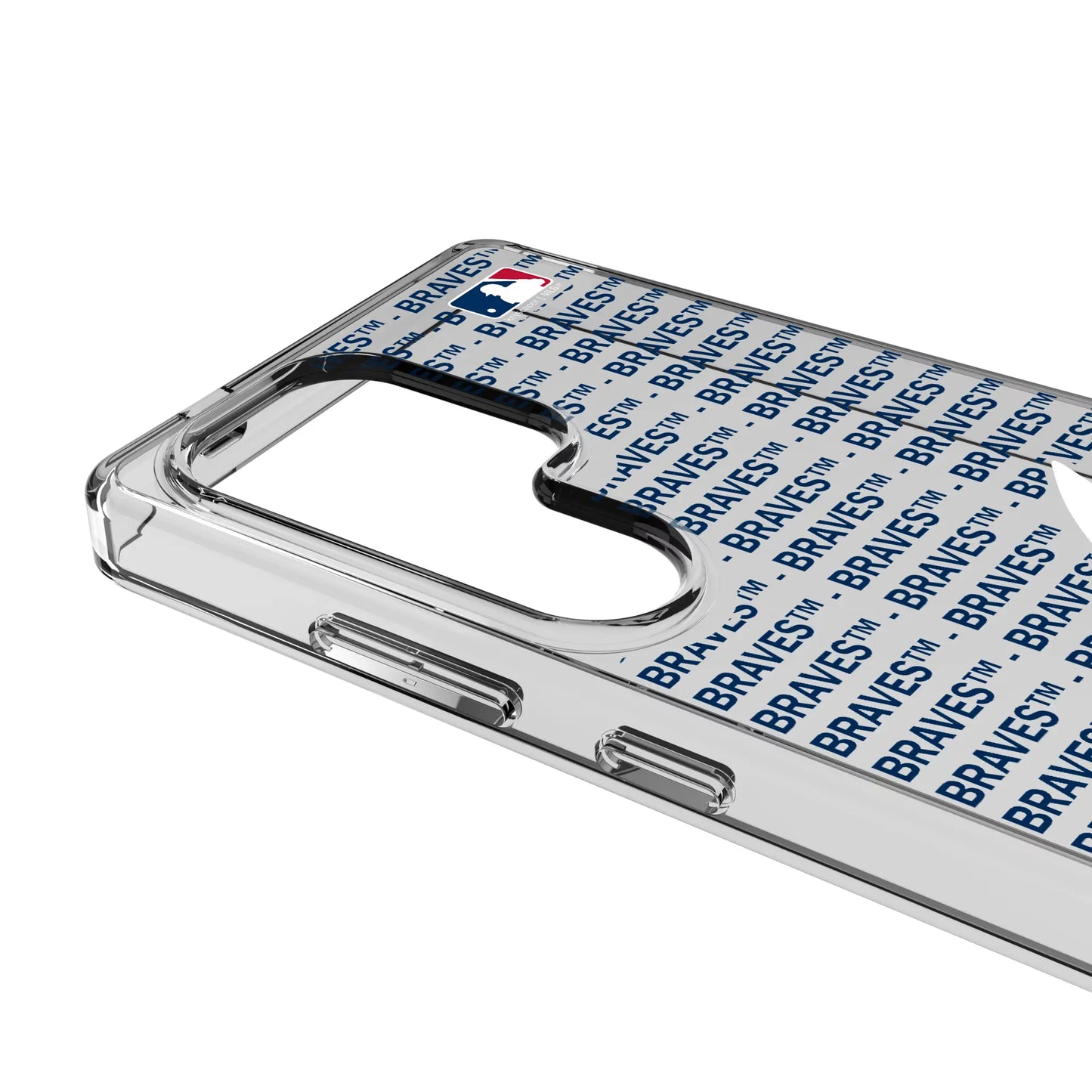 Atlanta Braves Text Backdrop Clear Phone Case for Samsung Galaxy