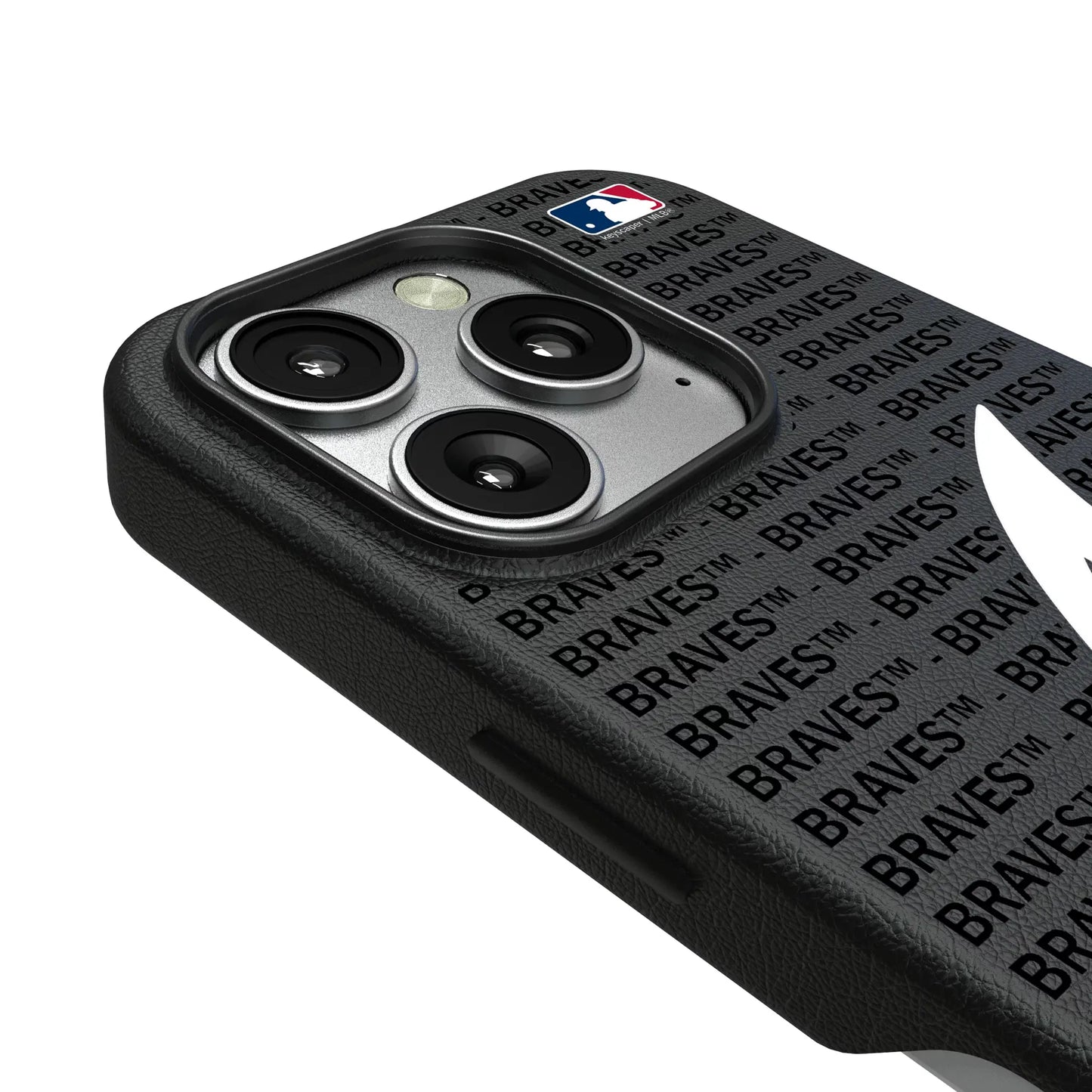 Atlanta Braves Text Backdrop MagSafe Compatible Phone Case for Apple iPhone