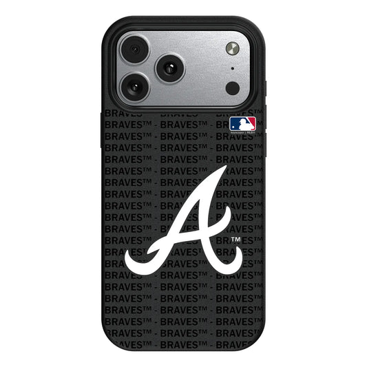 Atlanta Braves Text Backdrop MagSafe Compatible Phone Case for Apple iPhone