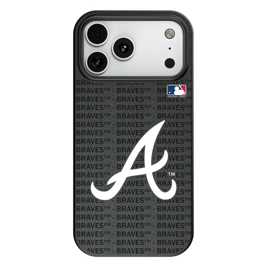 Atlanta Braves Text Backdrop MagSafe Compatible Phone Case for Apple iPhone
