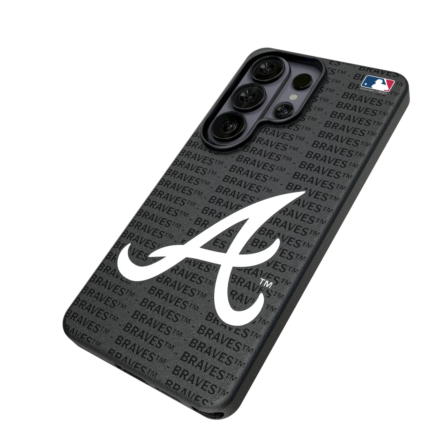 Atlanta Braves Text Backdrop MagSafe Compatible Phone Case for Samsung Galaxy