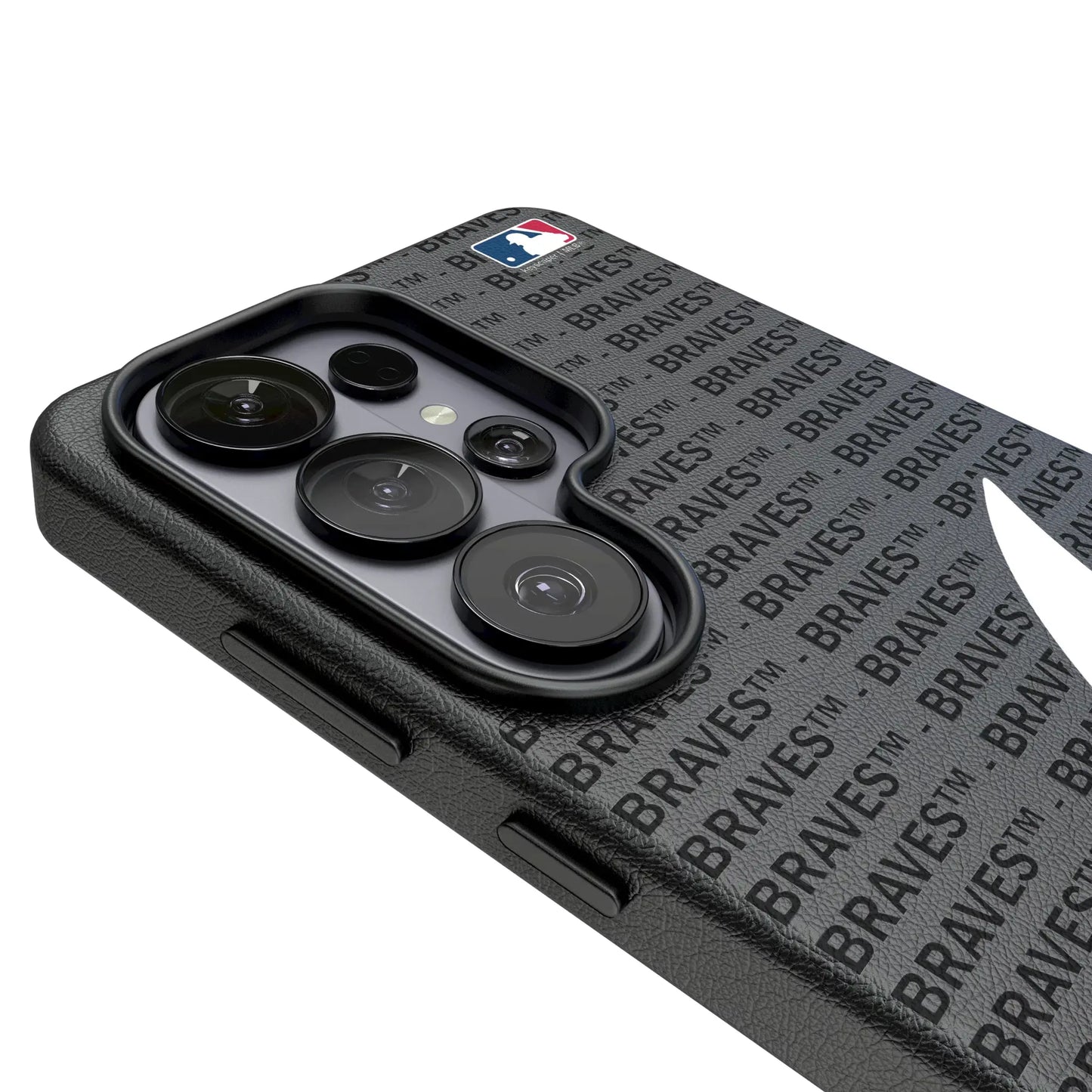 Atlanta Braves Text Backdrop MagSafe Compatible Phone Case for Samsung Galaxy