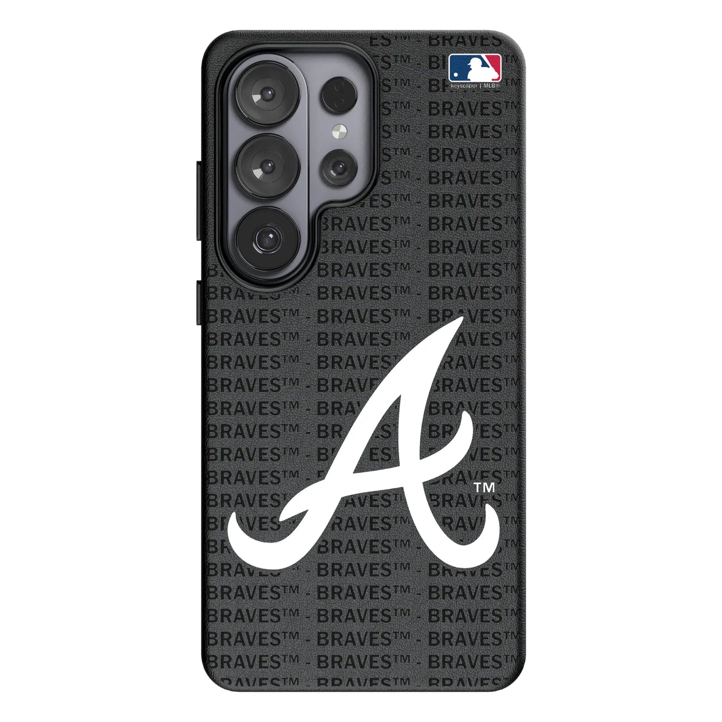 Atlanta Braves Text Backdrop MagSafe Compatible Phone Case for Samsung Galaxy