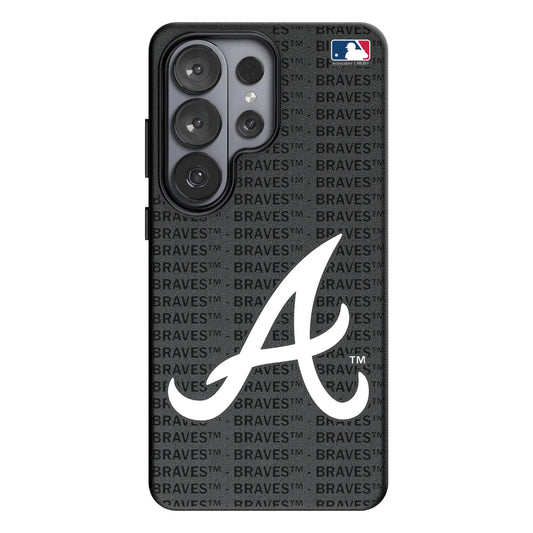 Atlanta Braves Text Backdrop MagSafe Compatible Phone Case for Samsung Galaxy