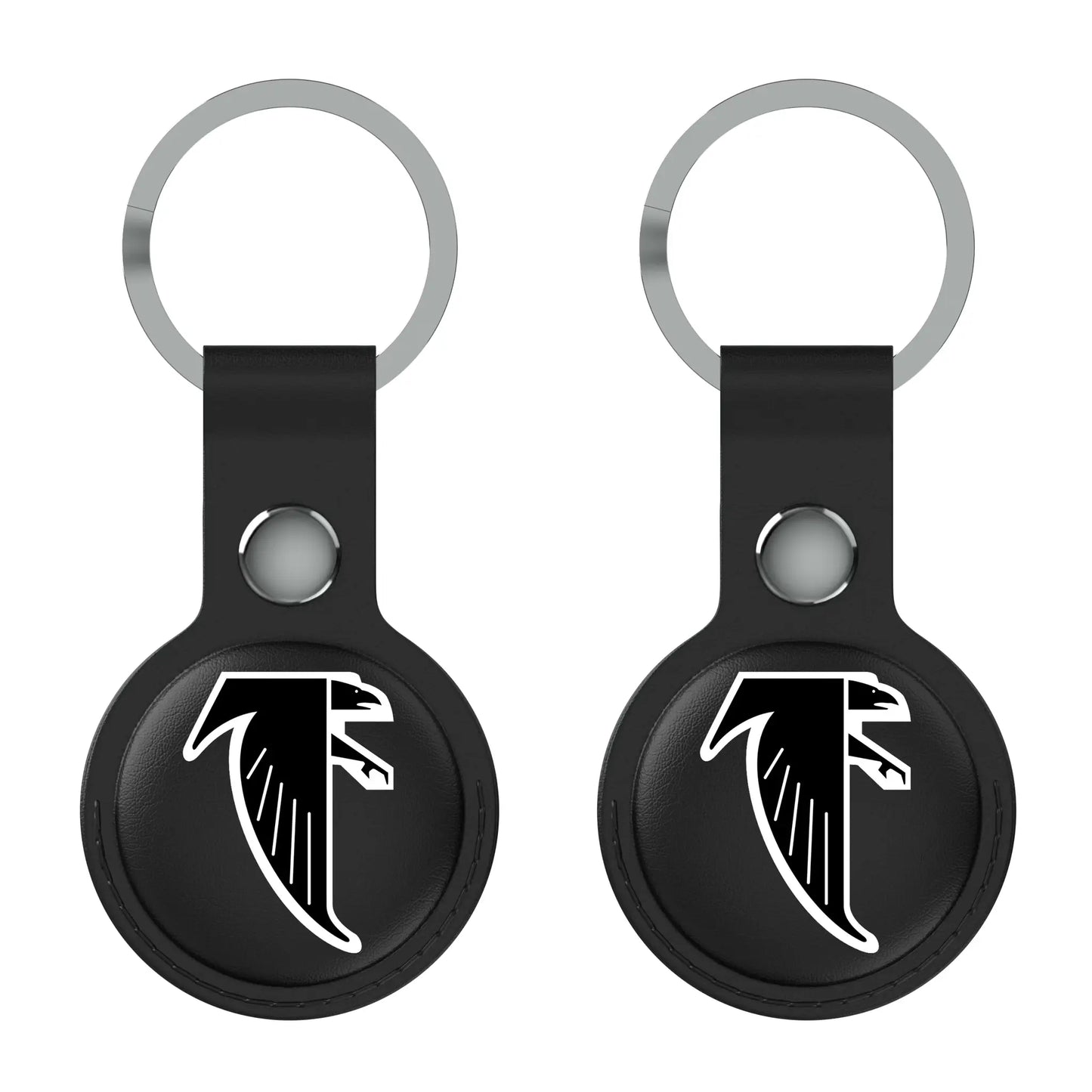 Atlanta Falcons Classic Insignia Black Airtag Holder 2-Pack