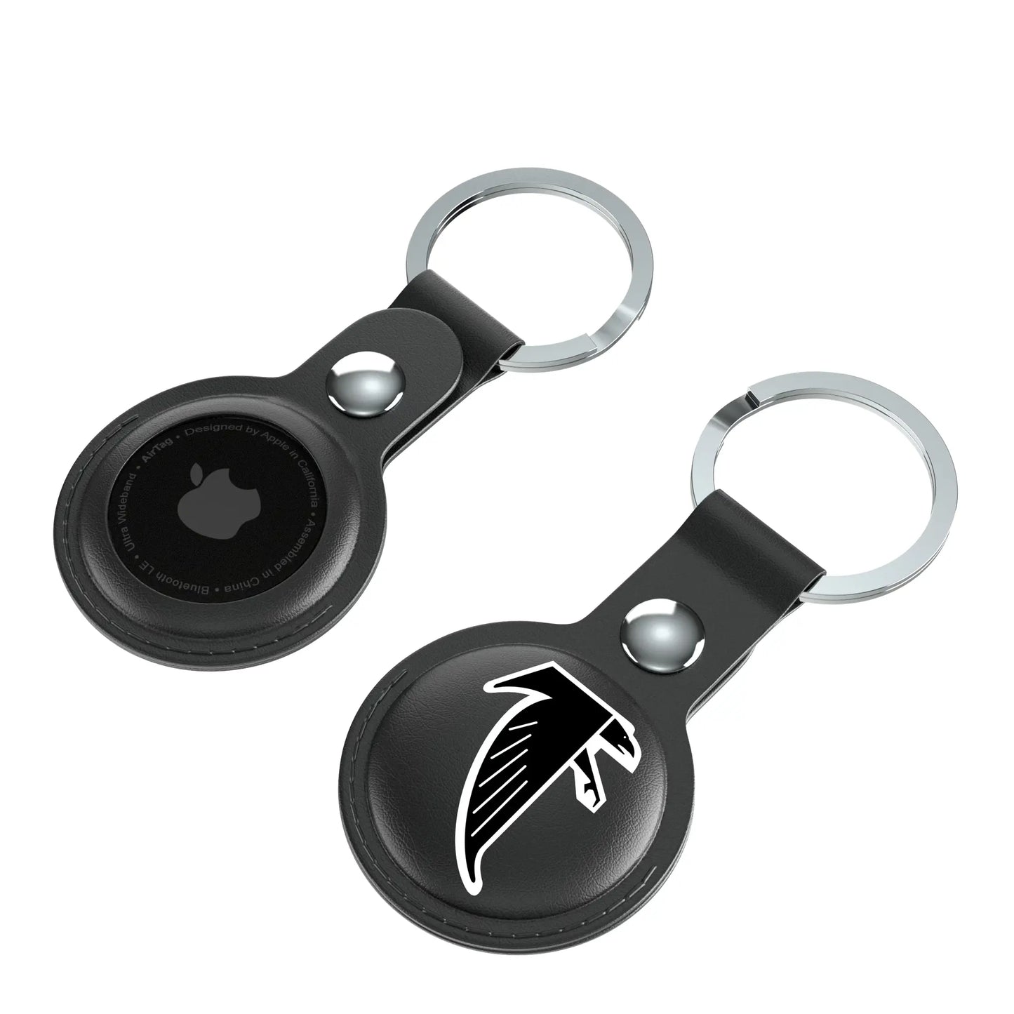 Atlanta Falcons Classic Insignia Black Airtag Holder 2-Pack